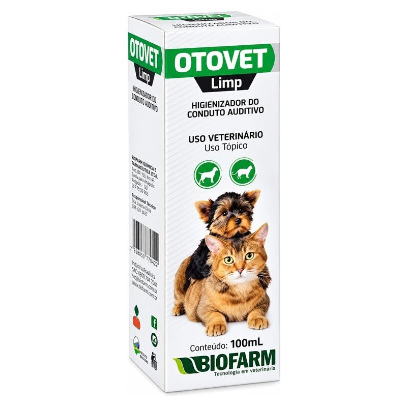 OTOVET LIMP HIGIENIZADOR CONDUTO AUDITIVO 100ML