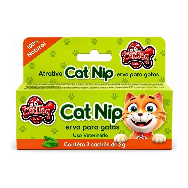 CATDOG & CIA. ATRATIVO CAT NIP SACH&Ecirc;S 3 UND 2G