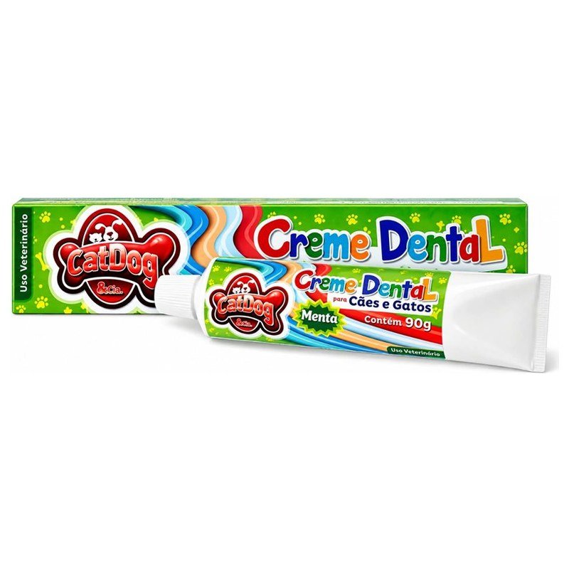 CATDOG & CIA. CREME DENTAL MENTA 90G