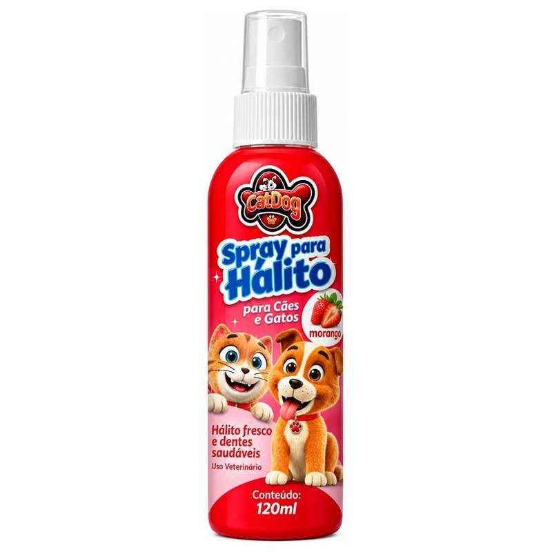 CATDOG & CIA. SPRAY PARA H&Aacute;LITO MORANGO 120ML