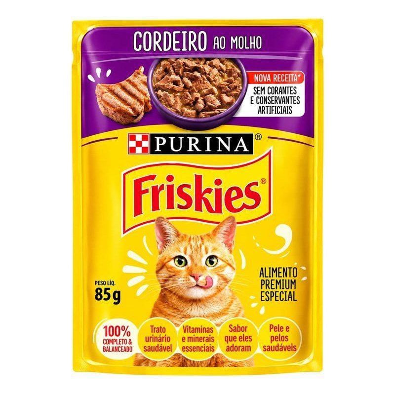 FRISKIES SACH&Ecirc; CORDEIRO AO MOLHO 85G