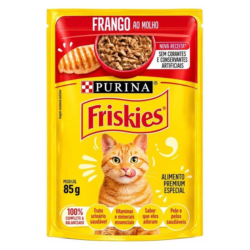 FRISKIES SACH&Ecirc; FRANGO AO MOLHO 85G