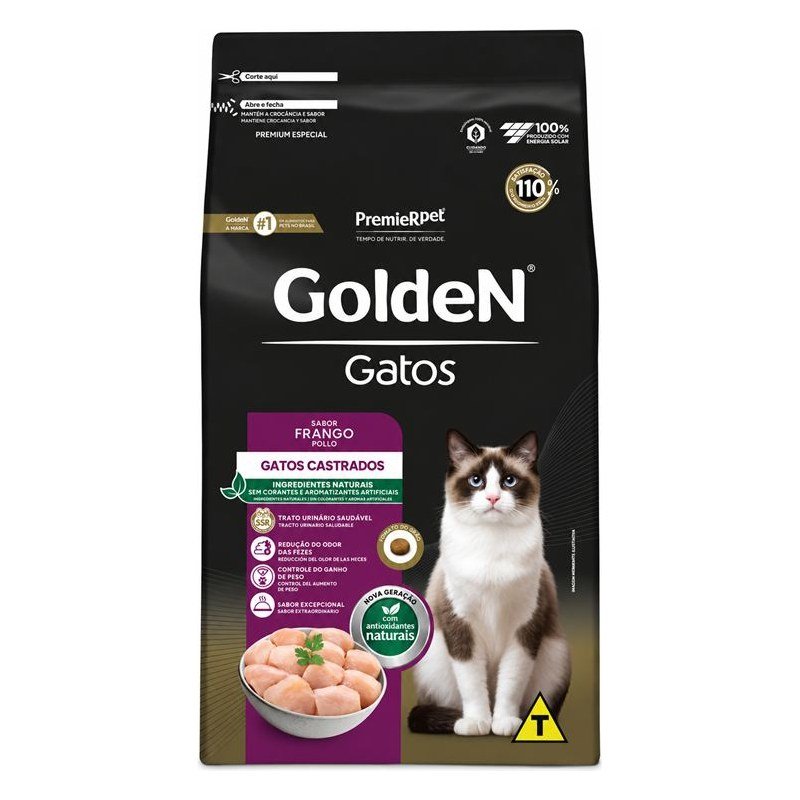 GOLDEN GASTOS FRANGO CASTRADOS 10KG