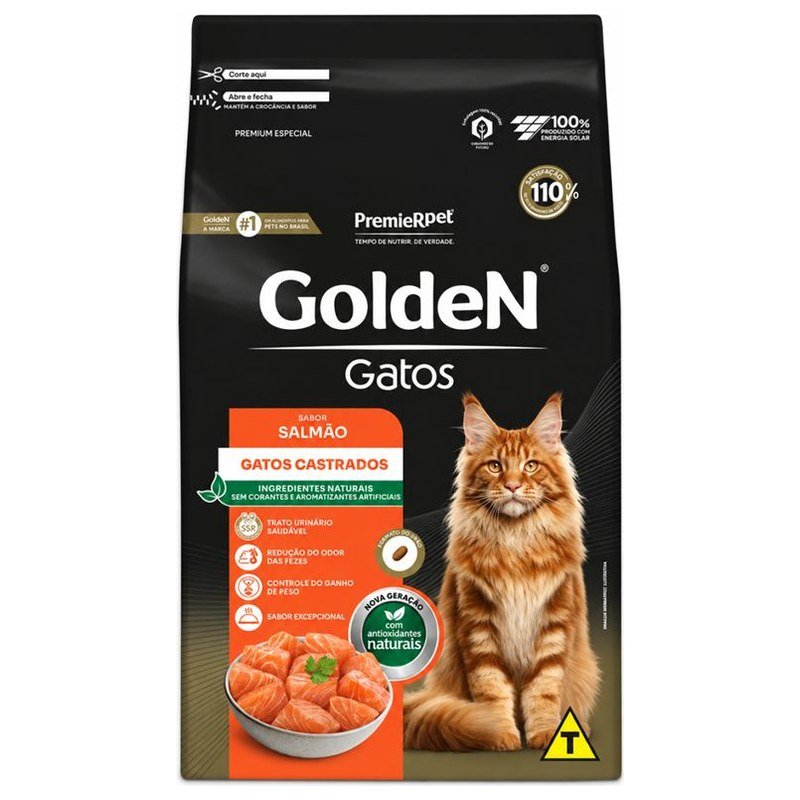 GOLDEN GASTOS SALMÃO CASTRADOS 3KG