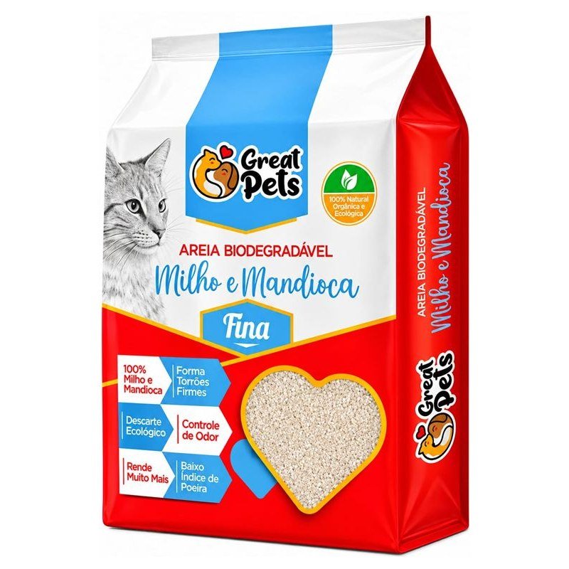 GREAT PETS MILHO E MANDIOCA FINA 3,8KG