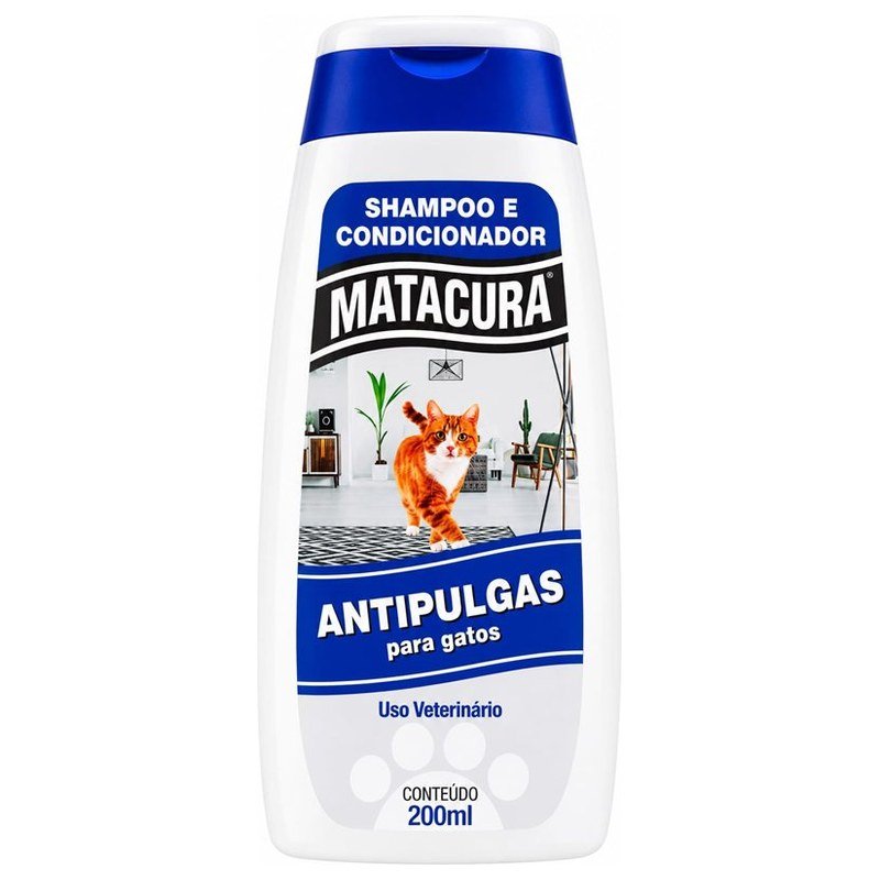 MATACURA SHAMPOO E CONDICIONADOR ANTIPULGAS GATOS 200ML
