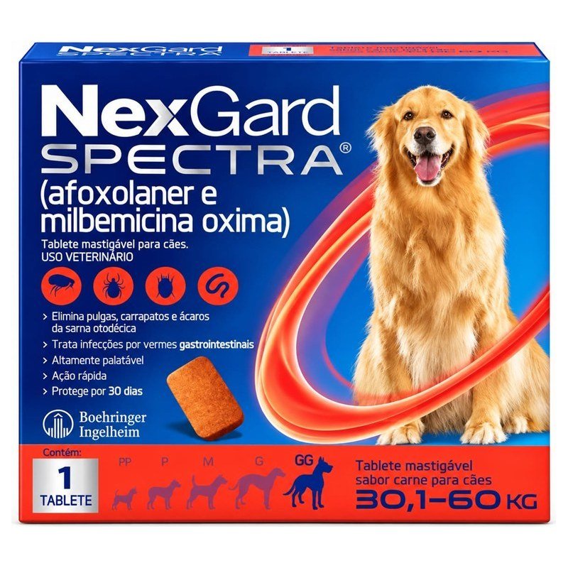 NEXGARD SPECTRA C&Atilde;ES 30,1 A 60KG