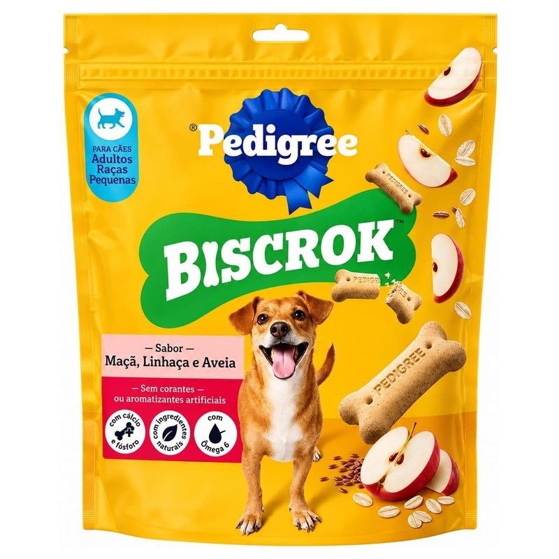 PEDIGREE BISCROK MAÇA, LINHAÇA E AVEIA 150G