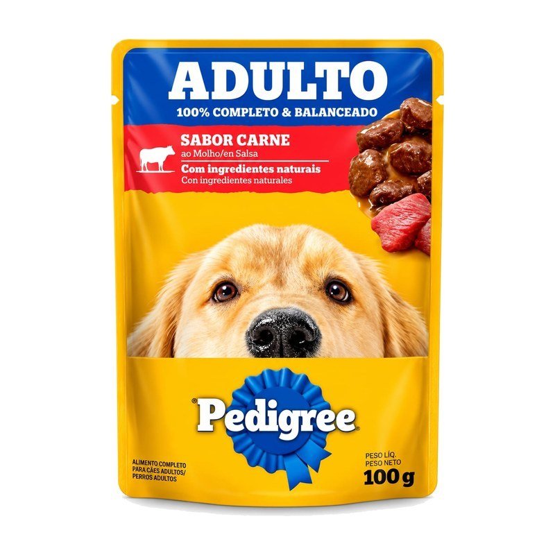 PEDIGREE SACH&Ecirc; ADULTO CARNE 100G
