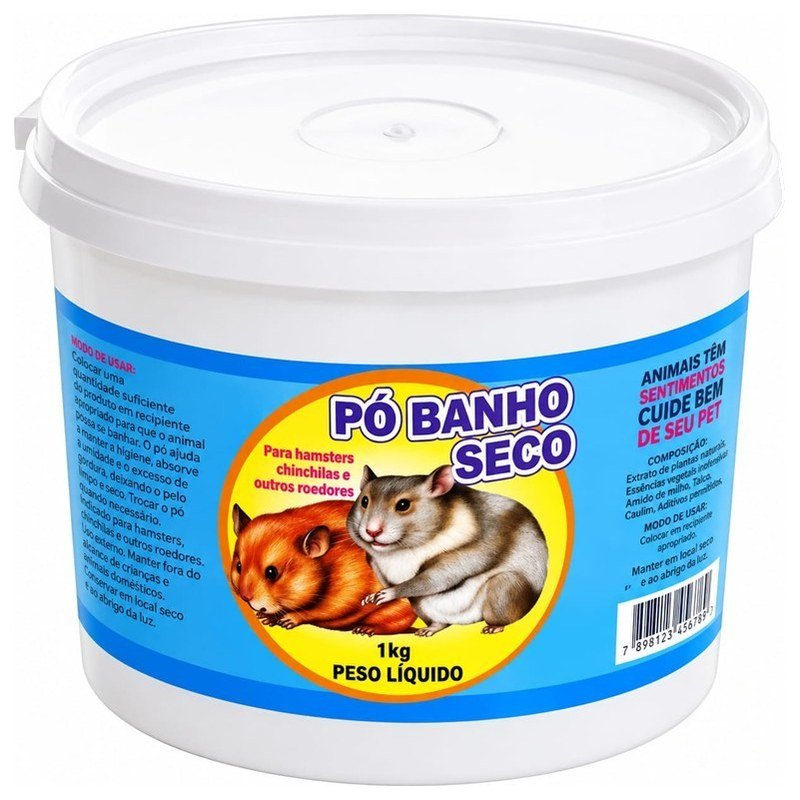 PÓ BANHO SECO ROEDORES 1KG