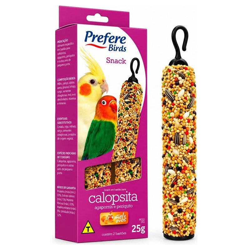 PREFERE BIRDS SNACK EM BASTÃO GIRASSOL 25G