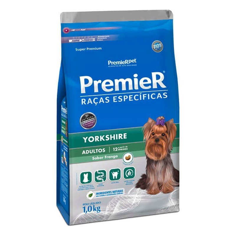 PREMIER RAÇAS ESPECÍFICAS YORKSHIRE ADULTOS FRANGO 1KG