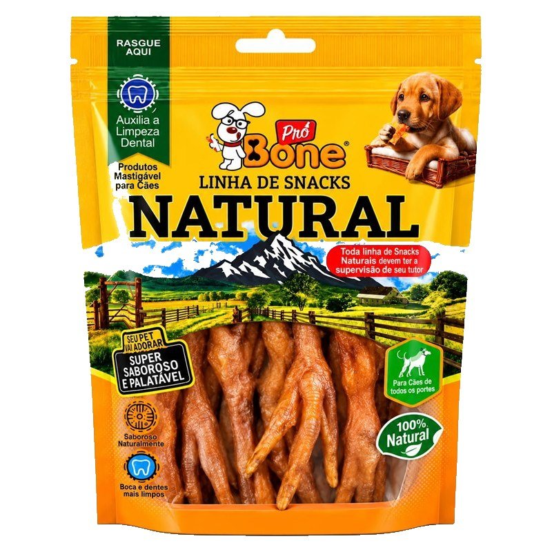 PR&Oacute; BONE SNACKS PEZINHO DE FRANGO 3 UND