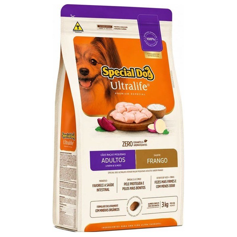 SPECIAL DOG ULTRALIFE RAÇAS PEQUENAS FRANGO 20LG