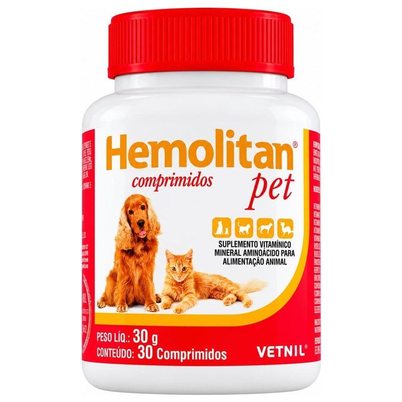 HEMOLITAN PET COMPRIMIDOS 30 COMP