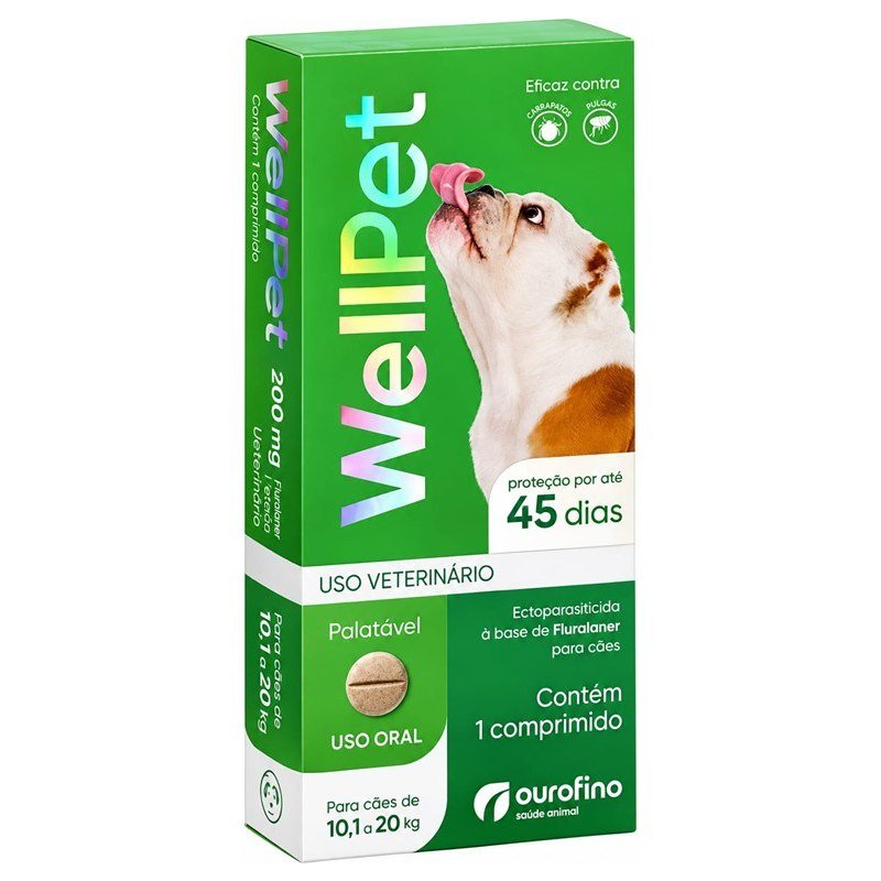 WELLPET FLURALANER 200MG 1 COMP