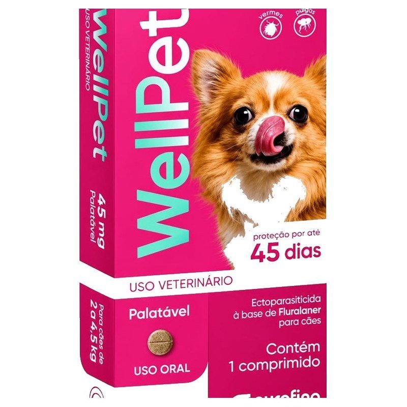WELLPET FLURALANER 45MG 1 COMP