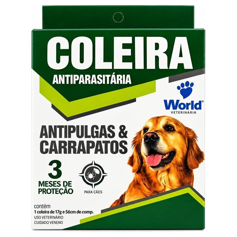 WORLD VETERIN&Aacute;RIA COLEIRA ANTIPULGAS 56CM